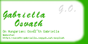 gabriella osvath business card
